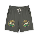 Fleece Sweat Shorts — "GMP GOD Money Power" Graphic Lounge Shorts