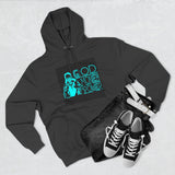 God Money Power Hoodie — Religious Statement Pullover with Bold Typography