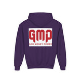 Youth Hoodie - GMP (God Money Power) Bold Red Graphic