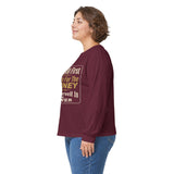 Inspirational Faith Hustle Long Sleeve Tee — “Put GOD First, Hustle For The MONEY, Put Yourself In POWER”