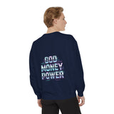 God Money Power Sweatshirt — Graphic Spiritual Streetwear