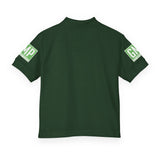 Youth Polo Shirt — GMP Green Logo Short-Sleeve Jersey