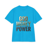 God Money Power T‑Shirt — Bold Faith & Hustle Graphic Tee