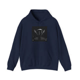 Angel Of Death Hoodie — Gothic Black & White Graphic Sweatshirt