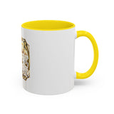 Coffee Mug — "God Money Power" Gold Emblem Accent Mug