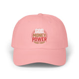 God Money Power Dad Cap – Black Embroidered Baseball Hat