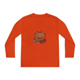 Youth Long Sleeve Tee — 'GMP God Money Power' Jack-O'-Lantern Halloween Shirt