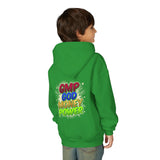 Youth Hoodie — GMP God Money Power Rainbow Graphic