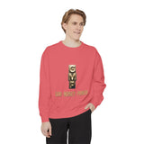 God • Money • Power Sweatshirt — GMP Gold Block Graphic Crewneck