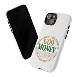 Phone Case — "God Money Power" Inspirational Religious Design