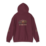 GMP Logo Hoodie — Classic White Pullover with Subtle Gold Accent