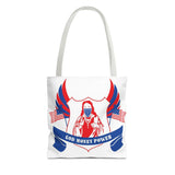 Tote Bag — Patriotic 'God Money Power' Religious Graphic Tote