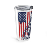 20oz Tumbler — Patriotic 'God Money Power' Bandana Nun Design