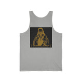 Religious Icon Tank Top — Gold Madonna Graphic Jersey Tank