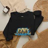 God Money Power Crewneck Sweatshirt — Bold Faith & Hustle Graphic Pullover