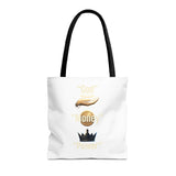 Inspirational 'God, Money, Power' Graphic Tote Bag