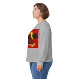 Long Sleeve Tee — 'God, Money, Power' Retro Palm Graphic