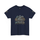 God Money Power Graphic Tee — Faith & Hustle Christian T-Shirt