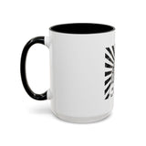 Coffee Mug — 'God Money Power' Bandana Jesus Black Accent Mug (11/15oz)
