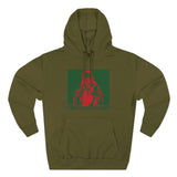 Hoodie — Red & Green Saint Graphic Pullover