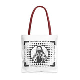 Tote Bag — "God Money Power" Retro Saint Graphic Tote