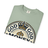 God Money Power T-Shirt — Crown Emblem Graphic Tee (God • Money • Power)