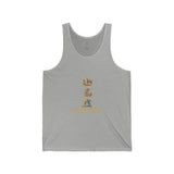 Gold Money Power Tank — Crown & Microphone Graphic Sleeveless Top