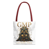 GMP 'Gold Money Power' Tote Bag — Luxurious King on Throne All-Over Print