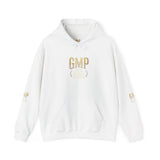 GMP Crest Hoodie — White Gold Logo Pullover
