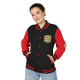 Letterman Jacket — God Money Power Gold Emblem Varsity Jacket