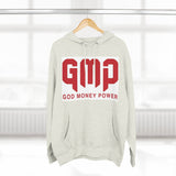 GMP 'God Money Power' Hoodie – Bold Red Logo Fleece Pullover