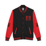 Letterman Jacket — 'God Money Power' Red Varsity Jacket