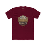 T‑Shirt — "God Money Power" Vintage Crest Graphic Tee