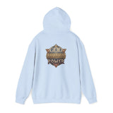 God Money Power Hoodie — Vintage Emblem Graphic Hooded Sweatshirt