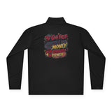 Quarter-Zip Pullover — “Put God First, Then Get The Money, Put Yourself In Power” Graphic Pullover