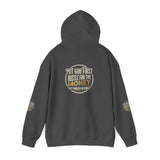 Money Vibes Hoodie — Gold Script Graphic Hooded Sweatshirt