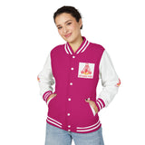 Letterman Jacket — "God Money Power" Graphic Varsity Jacket