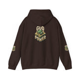 God Power Hoodie — Vintage Stack of Cash Faith Graphic Hooded Sweatshirt