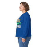 God Money Power -Long Sleeve Tee — Inspirational Faith & Wealth Graphic Shirt