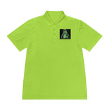 Religious Streetwear Polo — 'God Money Power' Neon Graphic