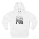 Inspirational Power Hoodie — "Put Yourself In Power" Religious Motivational Sweatshirt