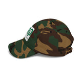 GMP 'God Money Power' Embroidered Classic Dad Cap — White Adjustable Baseball Hat
