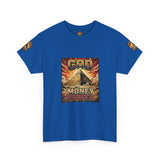 Graphic Tee — "God Money Power" Pyramid Vintage Religion Streetwear