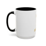 Accent Coffee Mug — "God Money Power" Crown & Wealth Icon Ceramic Mug (11/15oz)