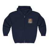 God Money Power Zip Hoodie — Vintage Inspirational Faith & Prosperity Sweatshirt