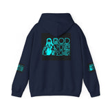 God, Money & Power Hoodie — Neon Retro Graphic Pullover