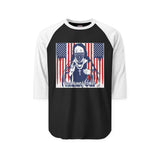 Patriotic Bandana Portrait Raglan Shirt — "Cash Money Power" Graphic
