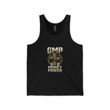 GMP Money Power Tank Top — Gold Cash Emblem Sleeveless Shirt