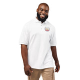 Embroidered Polo Shirt — Colorful Floral 'Hope Grows Here' Logo