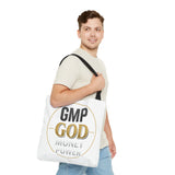 GMP God Tote Bag - 'GOD' Gold Emblem Canvas Tote